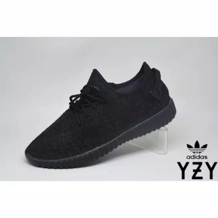 Adidas Yeezy V2 SPLY Full Black  Hitam sepatu sekolah running gym