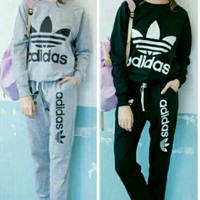 Adidas grey and Black