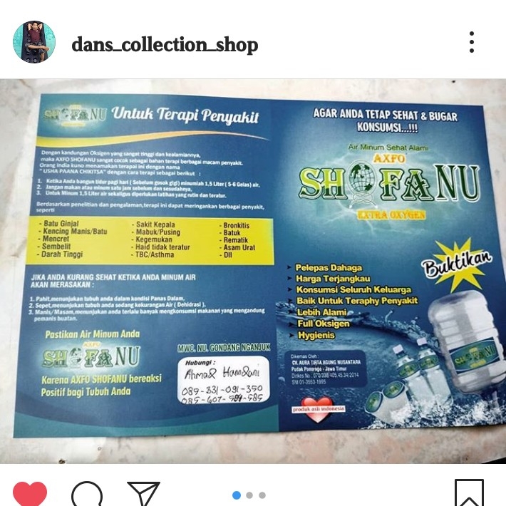 Air Minum SHOFANU Botol 600ml