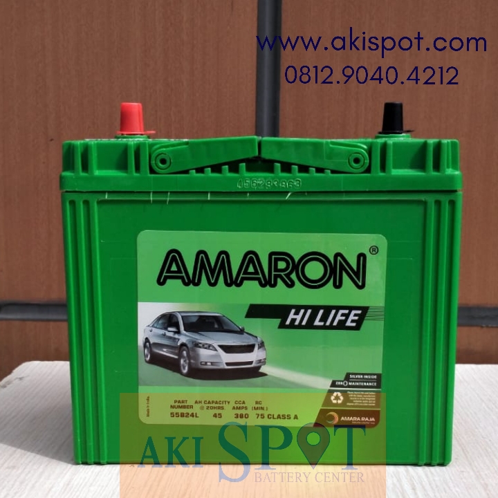 Aki Mobil Amaron HL 55B24L 45Ah Aki Kering Harga Tukar Tambah 2