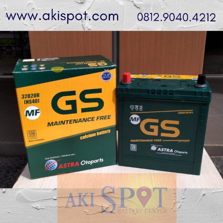 Aki Mobil GS MF NS 40 32Ah Aki Kering Harga Tukar Tambah