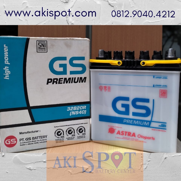 Aki Mobil GS Premium NS 40 32Ah Aki Basah Harga Tukar Tambah