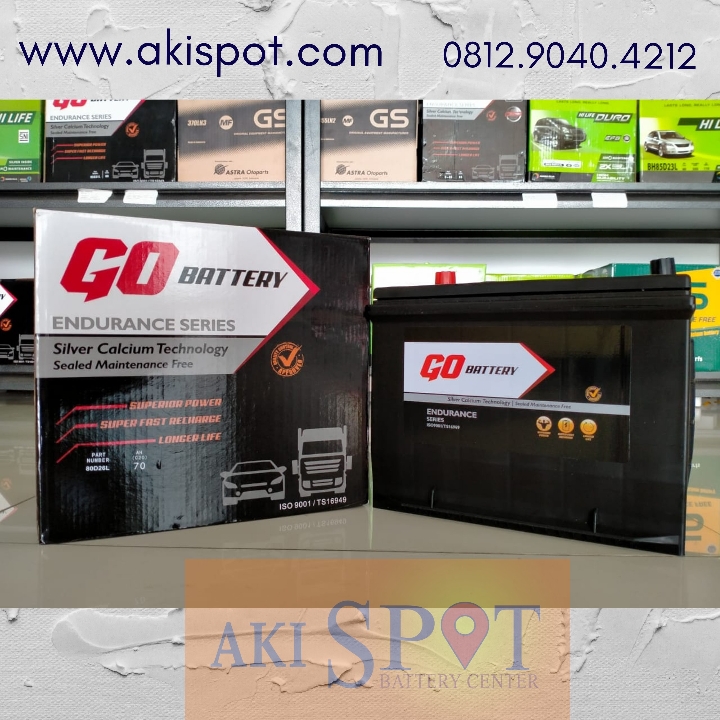 Aki Mobil Go Battery 80D26L 70Ah Aki Kering Harga Tukar Tambah