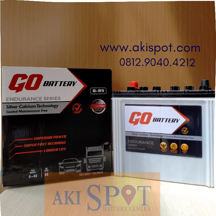 Aki Mobil Go Battery Q85 65Ah Aki Kering Harga Tukar Tambah