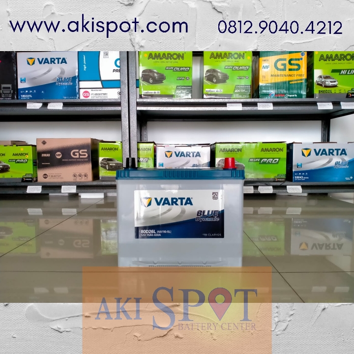Aki Mobil Varta 80D26L 75Ah Aki Kering Harga Tukar Tambah 2