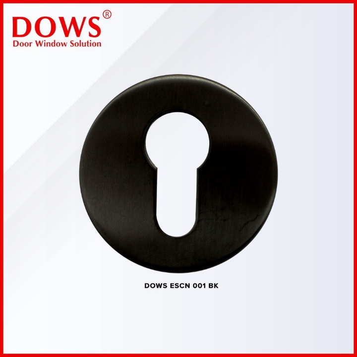 Aksesoris Dows Tutup Kunci Bulat Pintu Kayu Besi Escutcheon ESCN 001BK 2