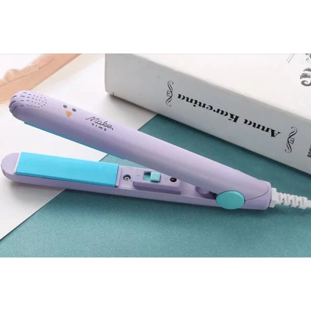 Alat Catok Rambut Mini 2in1 Set Lurus dan Keriting Make Time Karakter 2
