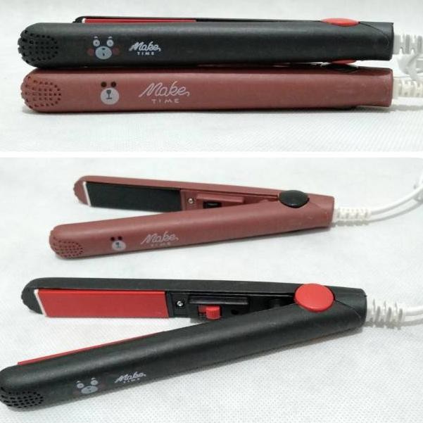 Alat Catok Rambut Mini 2in1 Set Lurus dan Keriting Make Time Karakter 4