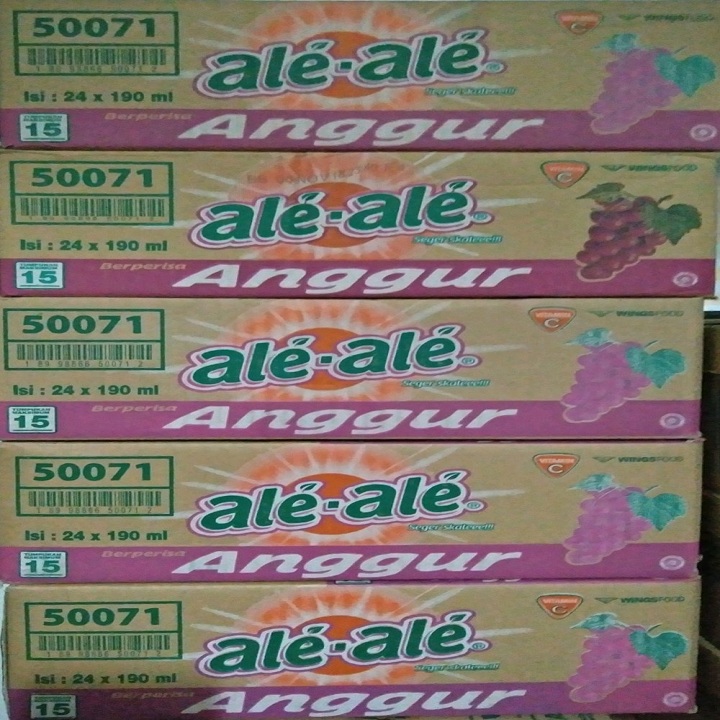 Ale-Ale Anggur 190ml Dus