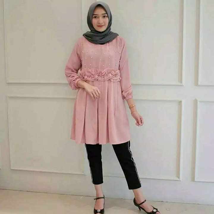 Alma TunikBlouse MuslimPeyet Mutiara