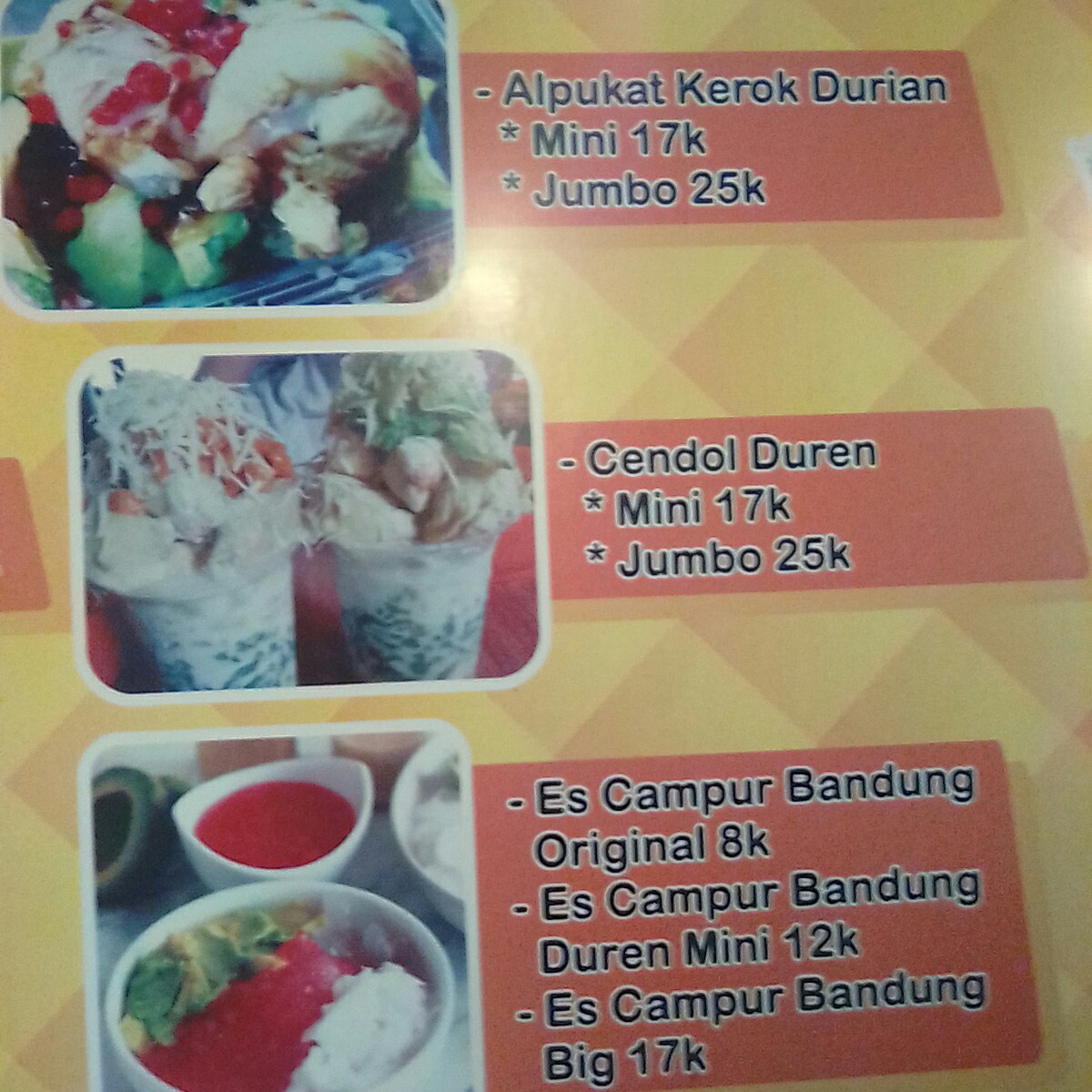Alpukat Kerok Duren