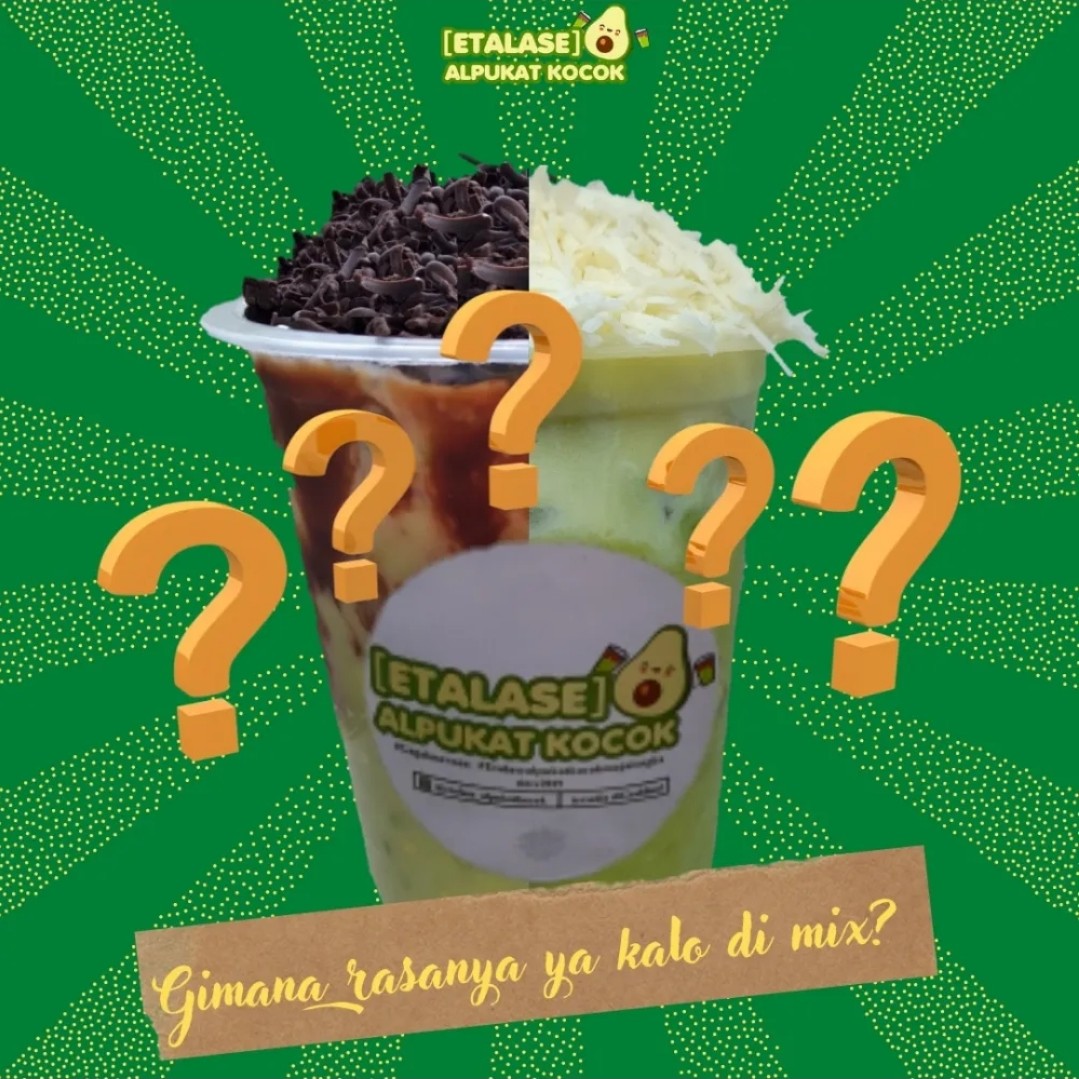 Alpukat Kocok Mix Coklat Keju