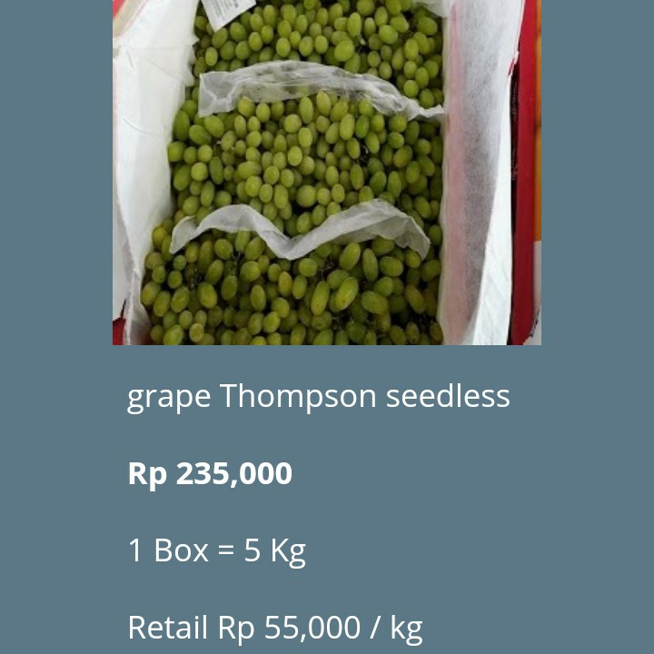Anggur Non Biji