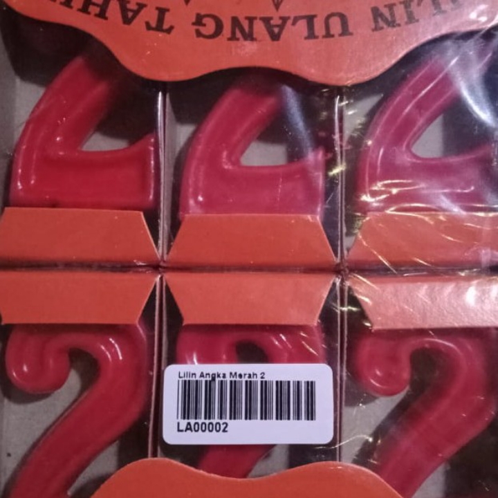 Angka Lilin Per Biji