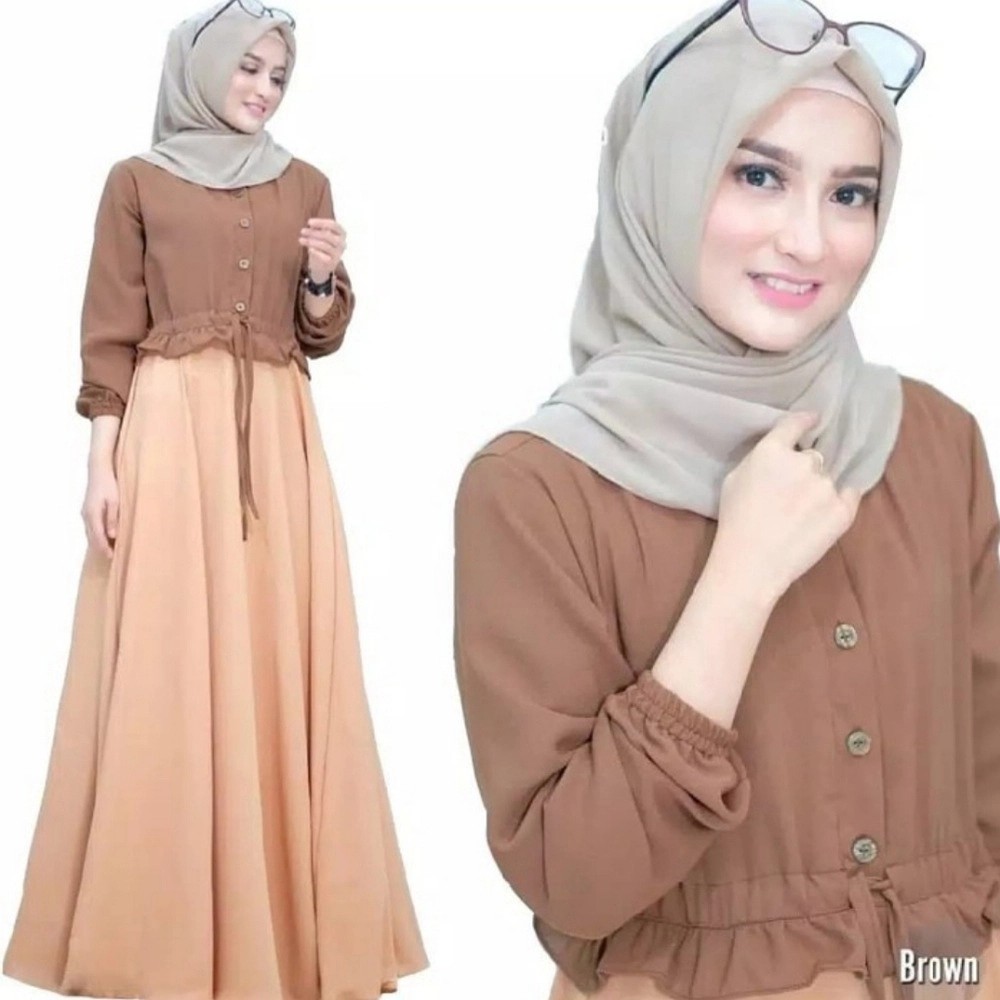 Anjani Dress Baju Gamis Pakaian Wanita Fashion Muslim