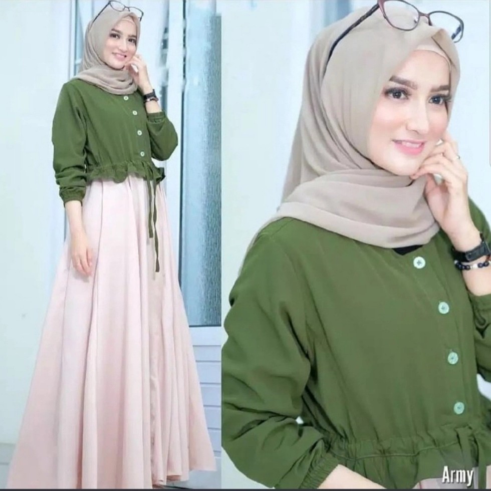 Anjani Dress Baju Gamis Pakaian Wanita Fashion Muslim 4