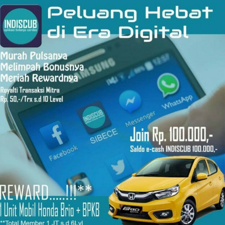 Aplikasi Pulsa Dan  PPOB Indiscub