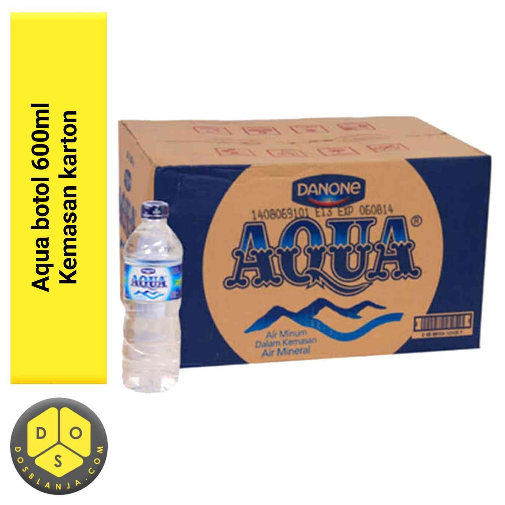 Aqua Botol Sedang 600ml