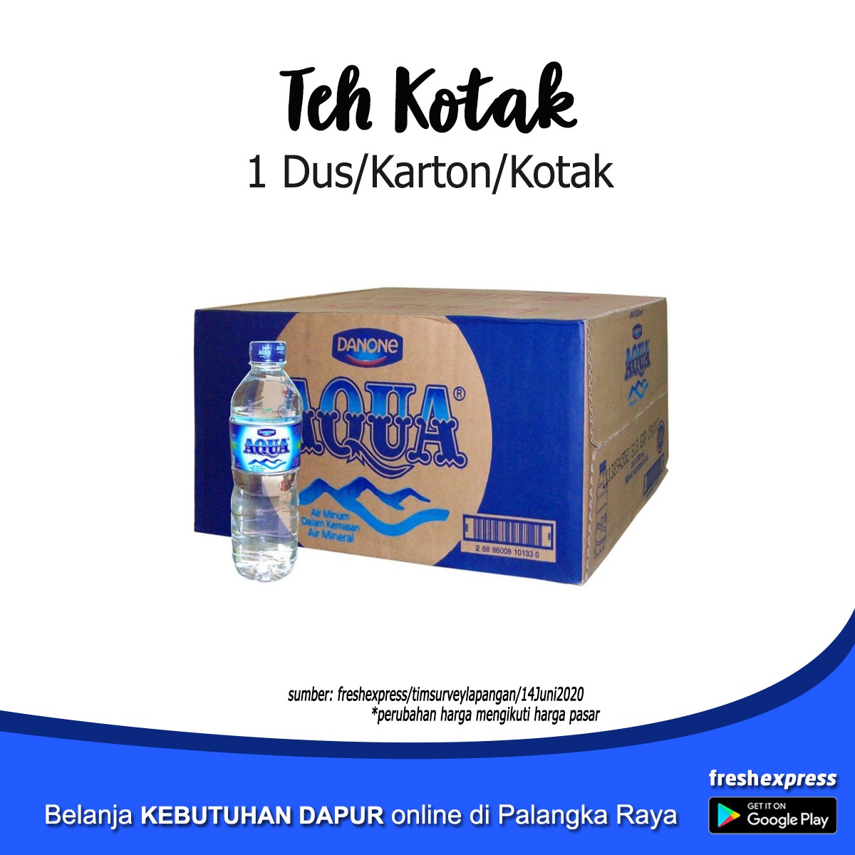 Aqua Botol Tanggung Per Dus