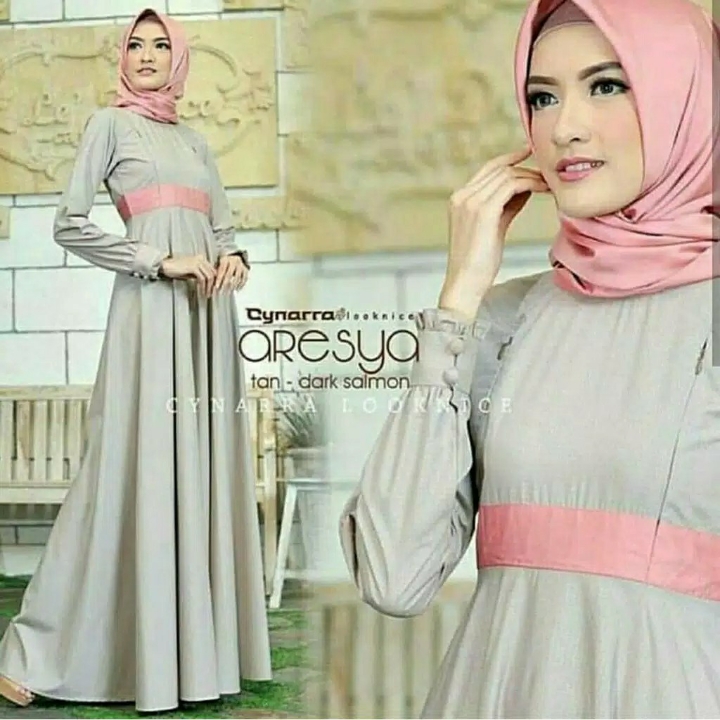 Aresya Dress  Maxi Dress  Baju Gamis Wanita