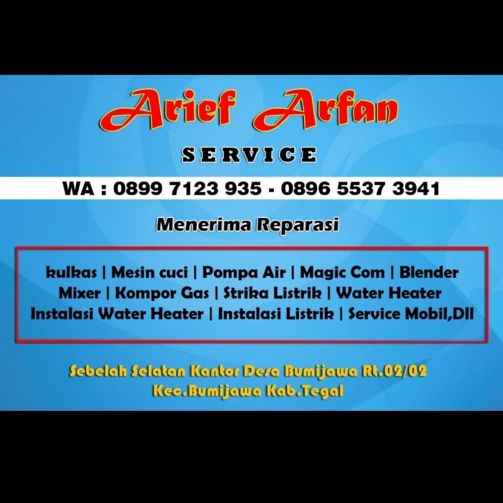 ARIF ARFAN SERVICE