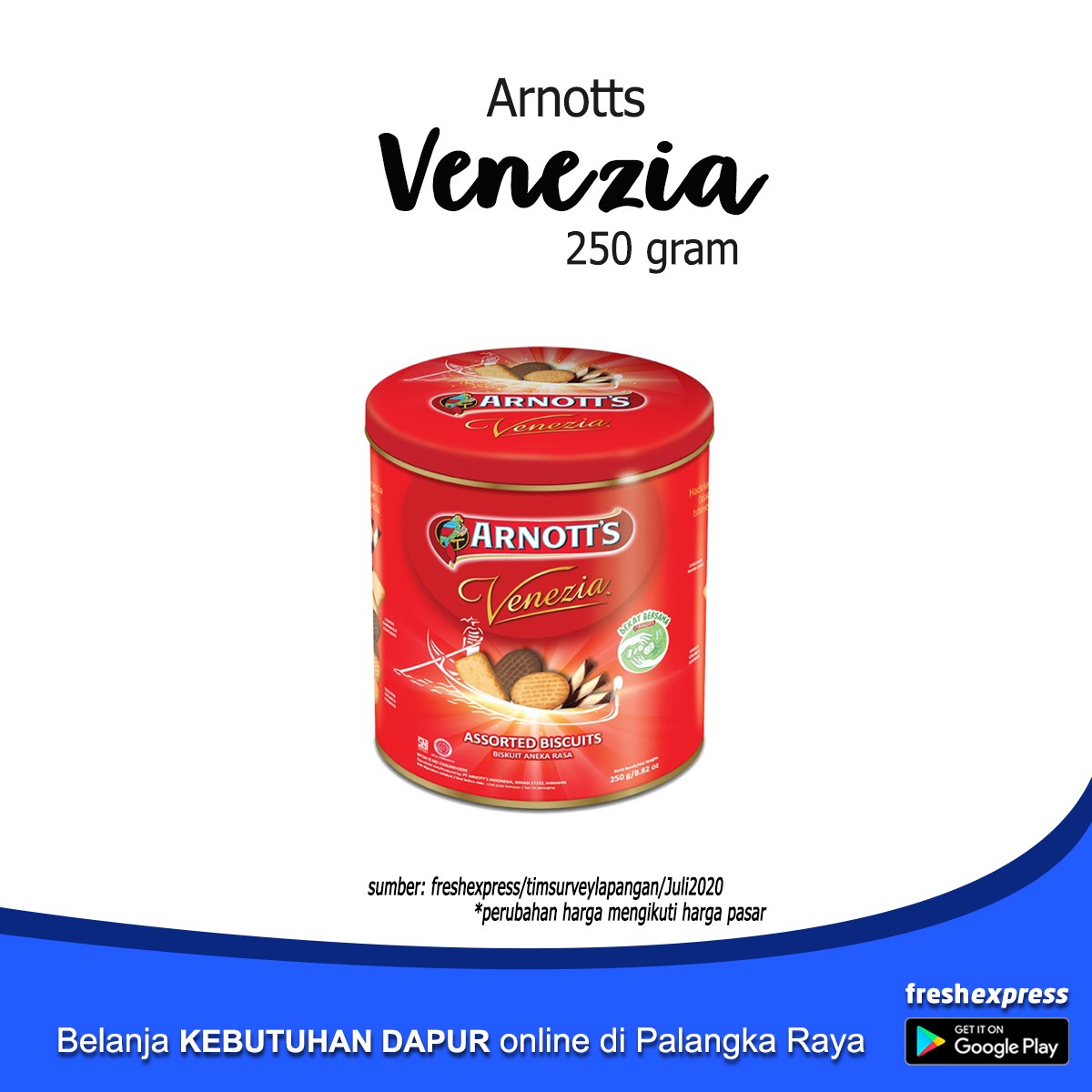 Arrnots Biskuit Venezia 250 Gram