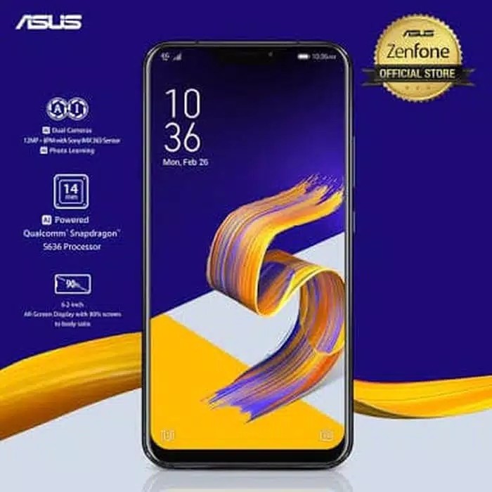 Asus Zenfone 5 Silver Meteor Ram 4GB Garansi Resmi 2