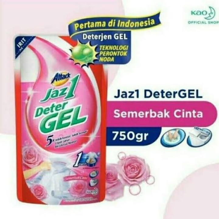 Attack Jaz1 Detergel Semerbak Cinta 750 g