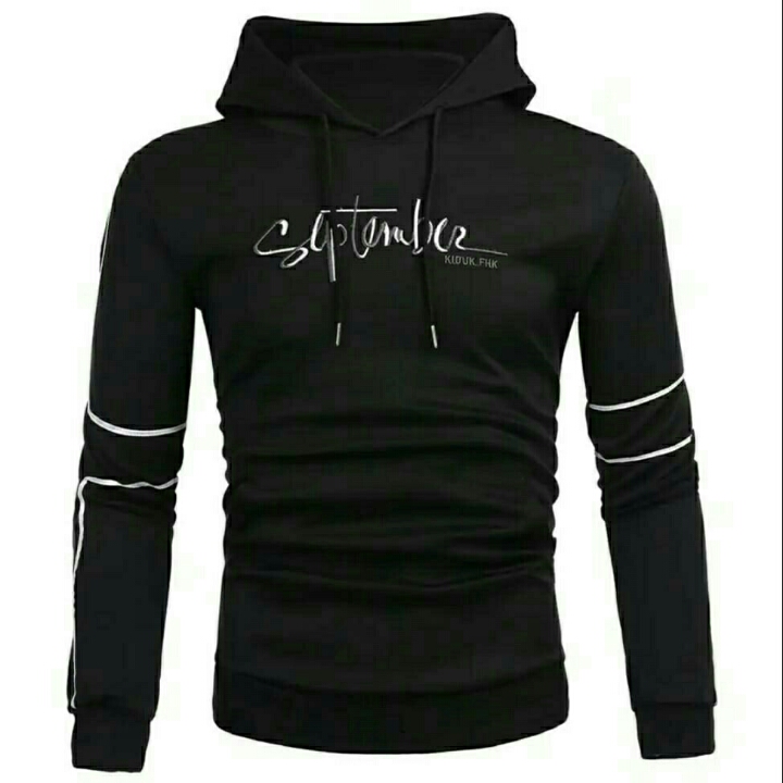 Aty Sweater Hoodie September Hitam