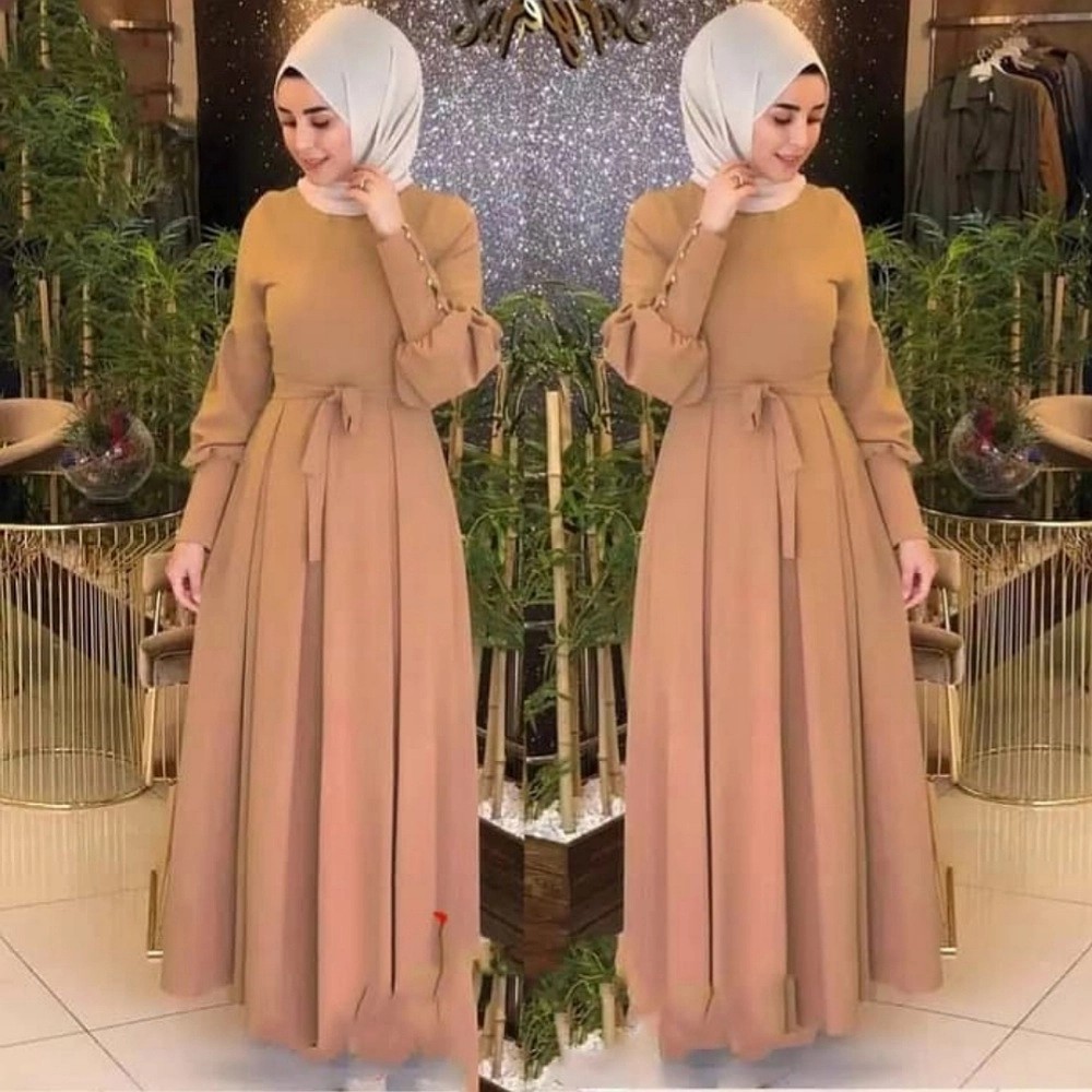 Audy Maxi Baju Gamis Pakaian Wanita Dress Fashion Muslim 4