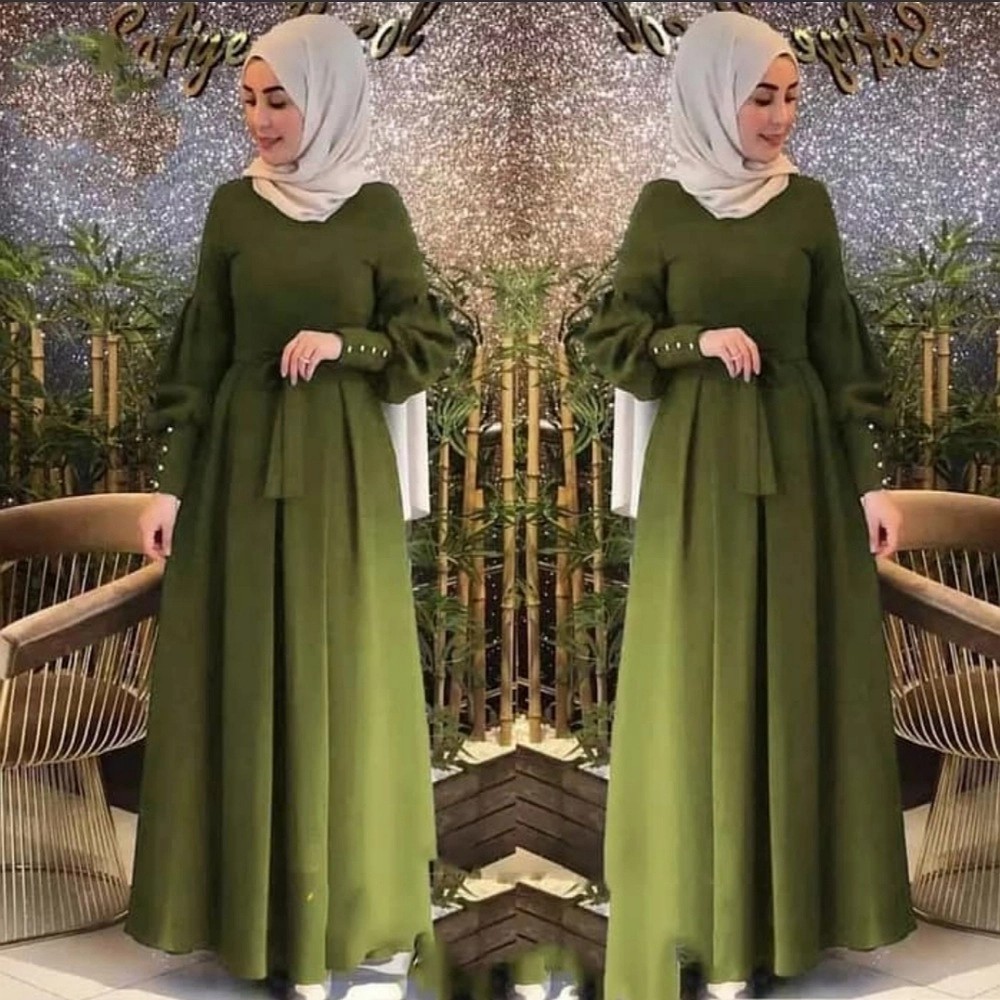 Audy Maxi Baju Gamis Pakaian Wanita Dress Fashion Muslim 5