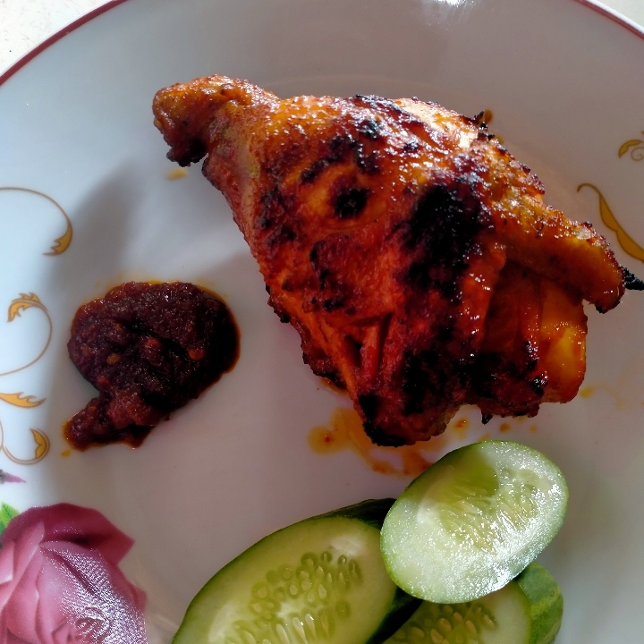 Ayam Bakar Madu Kampung Dengan Nasi