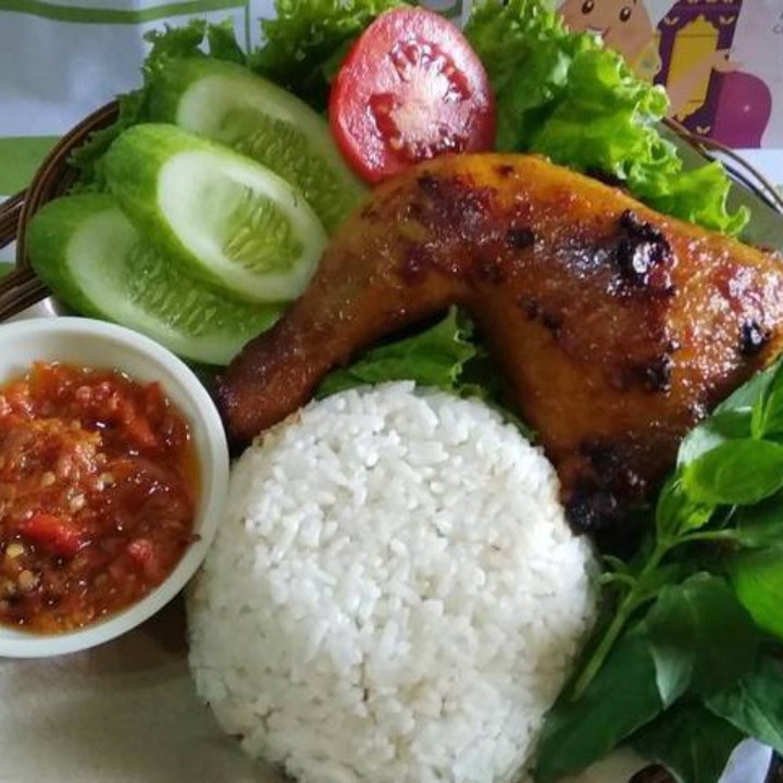 Ayam Bakar Potong Plus Nasi