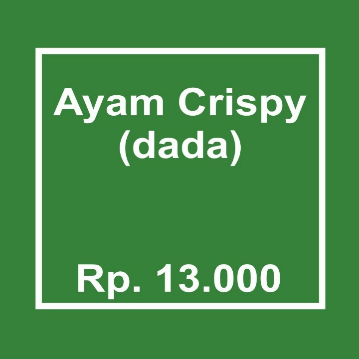 Ayam Crispy Dada