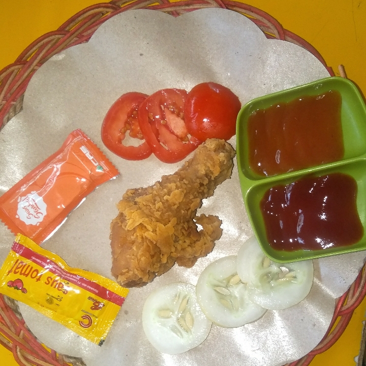 Ayam Crispy Paha Bawah Tanpa Nasi 