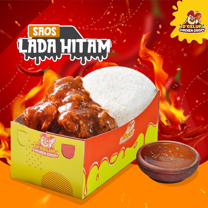 Ayam Crispy Saus Lada Hitam