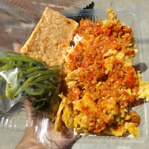 Ayam Geprek - Tempe - Kangkung