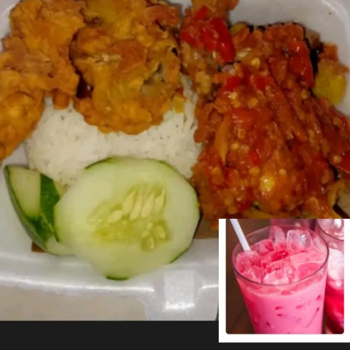 Ayam Geprek Es Kuku Bima Susu