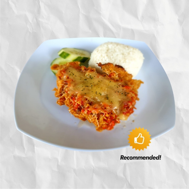 Ayam Geprek Mozzarella