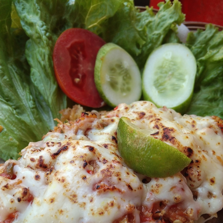 Ayam Geprek Mozzarella Tanpa Nasi