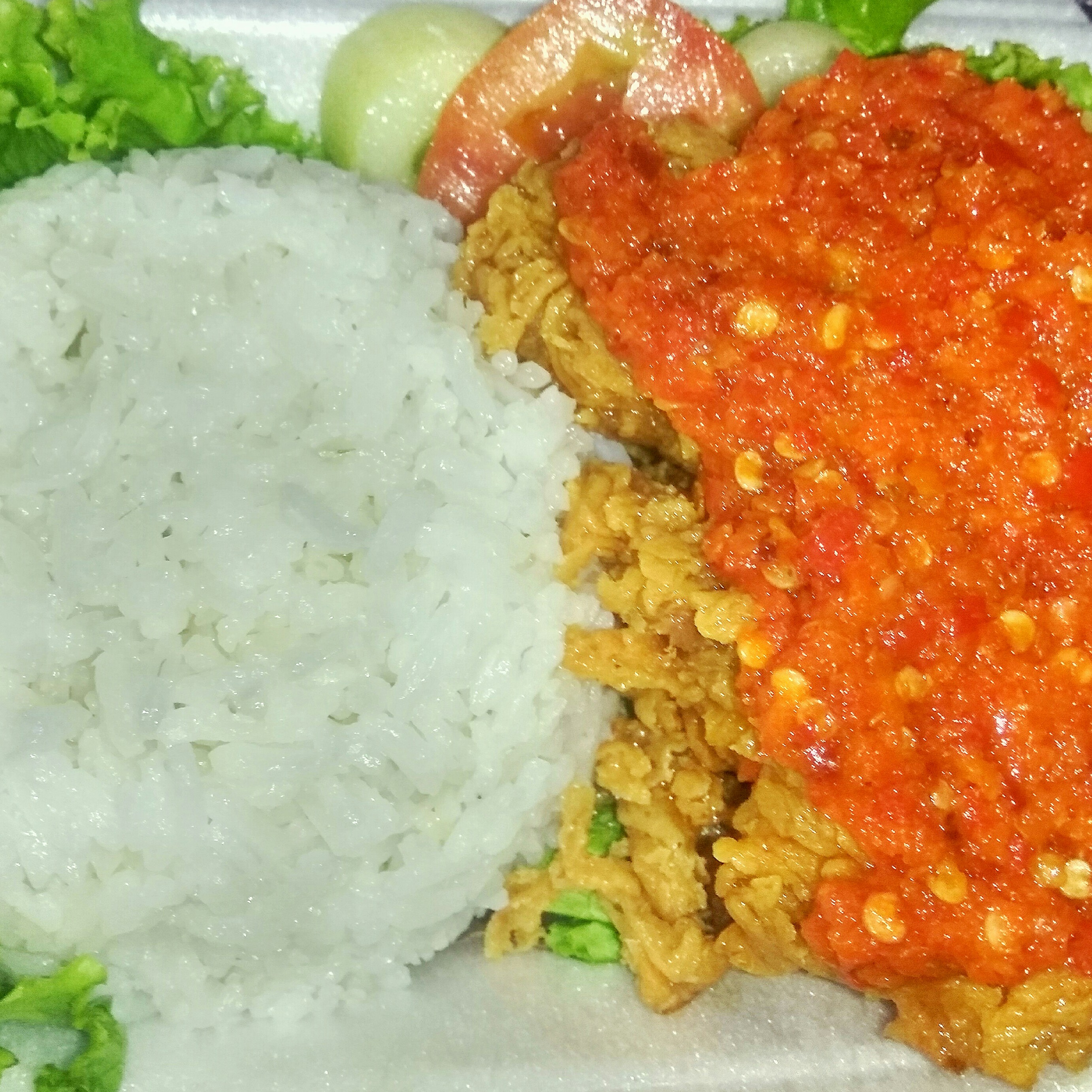 Ayam Geprek Nasi