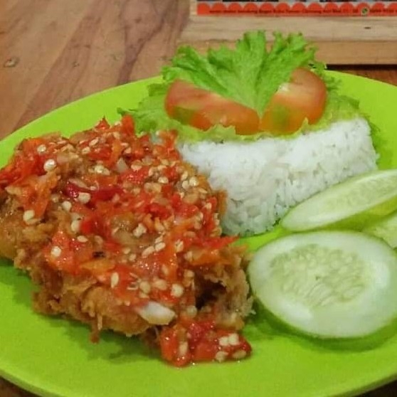 Ayam Geprek Paha Atas Plus Nasi