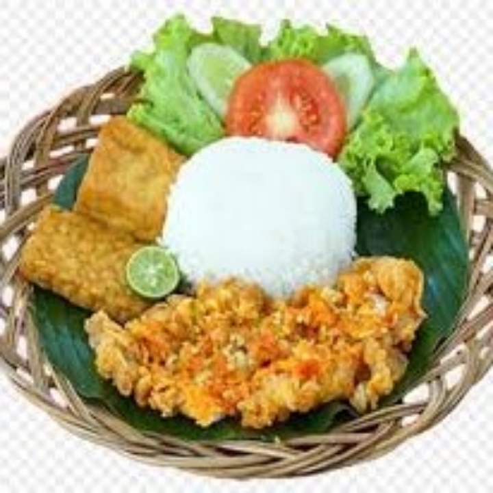 Ayam Geprek Pake Nasi