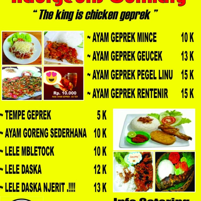 Ayam Geprek Pilihan