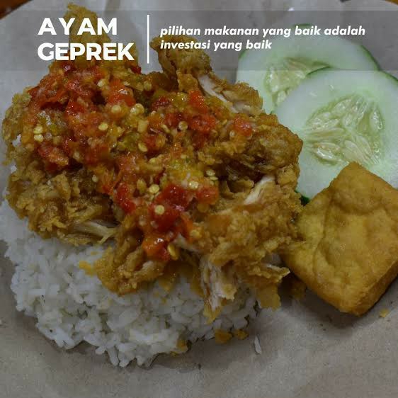 Ayam Geprek Plus Nasi
