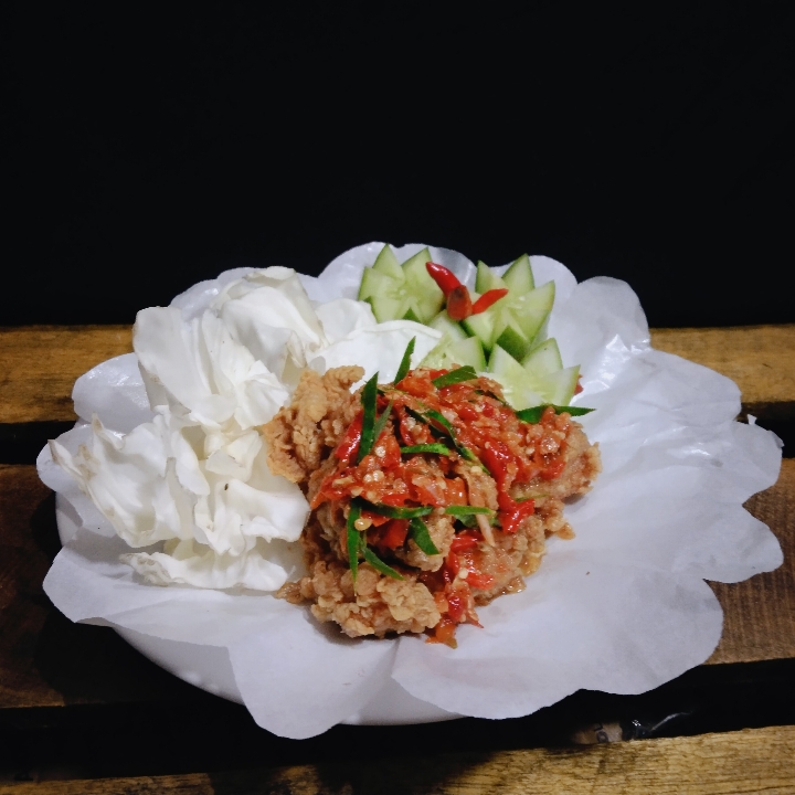 Ayam Geprek Tanpa Nasi 