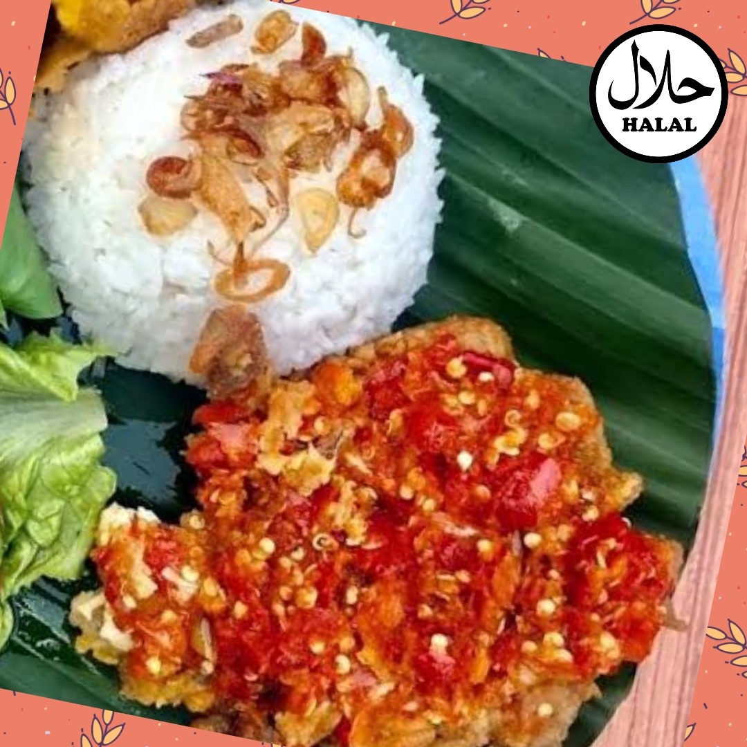 Ayam Geprek Sambal Merah