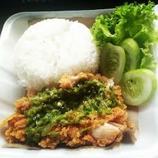 Ayam Geprek Sambel Ijo  Nasi