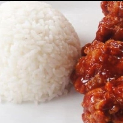 Ayam Geprek Saus Pedas Manis