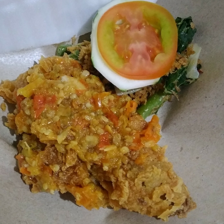 Ayam Geprek Sayap Atau Paha Bawah Tanpa Nasi